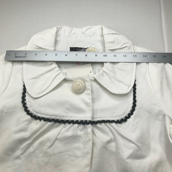 Luii Women's Jacket Small White Black Floral Accents New With Tags - Picture 11 of 16